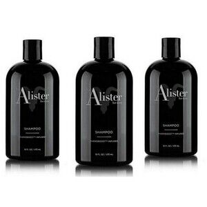 Set of 3 Alister for Men Shampoo 16 oz Pheroboost Infused Daily Hair Cleanser